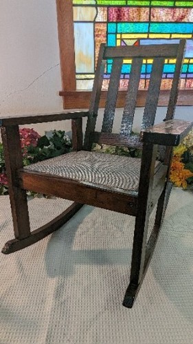 Antique vintage child rocker - antique,