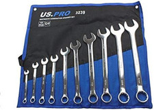 US PRO Tools 10PC Whitworth Combination Spanner Set 1/8" - 11/16" 3239