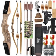 60" Recurve Bow Set 20-60lbs