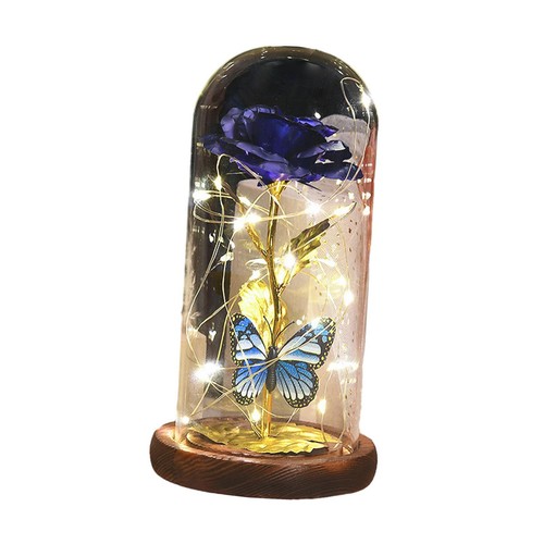 Led crystal rose butterfly - led,