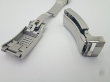 Slide Glide Clasp/ Buckle Two Tone Silver fits GMT SUBMARINER DAYTONA 9x 9mm