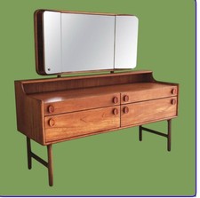Mid Century Meredew Teak Dressing  Table / Sideboard