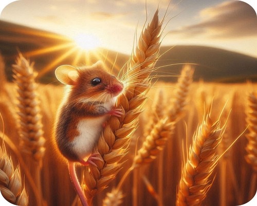 Field mouse glass - field,