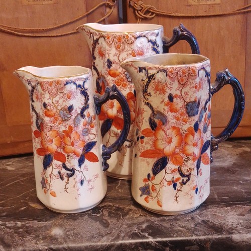 Vintage jugs azalea pattern - azalea,
