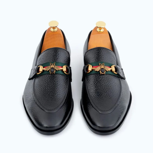 Handmade black leather - , formal