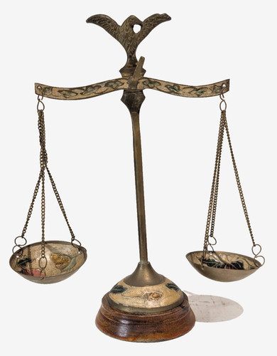Vtg indian brass balance - vtg,