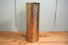 Vintage Embossed Gold Metal Sunflower Umbrella Stick Stand