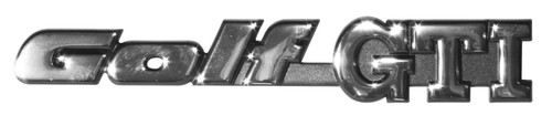 Rear badge golf gti script - rear,