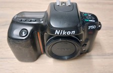 Nikon F50 SLR 35mm Film Camera Body Only, Black, Tested Working