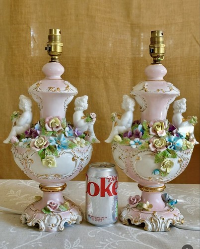 Vintage pair capodimonte style - vintage,