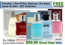 5x100 ml Mens Aftershave