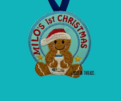 1st christmas gingerbread man - 1st,