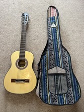 Vintage Congress Classical Guitar 1/2 Size Model BC 392 1/2N Handmade Hemp Case