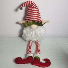 Candy Cane Jingle Bell Christmas Gonk Dangle Legs Home Decoration 70cm Gnome