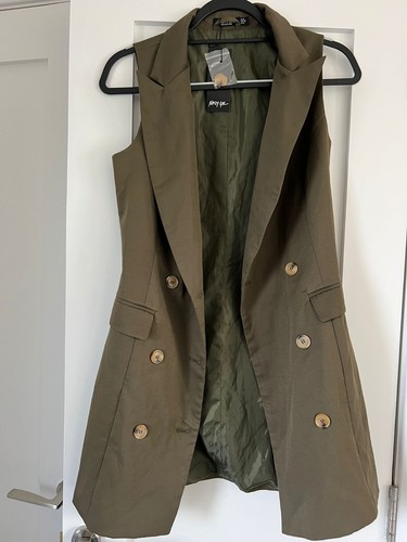 Womens khaki blazer dress - womens,