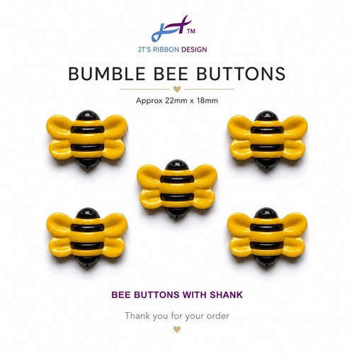 Bee buttons - (pack, of