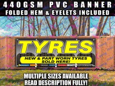 Car Tyre Shop BANNER SIGN