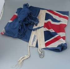 AS FOUND PART SHREDDED FLAG BLUE ENSIGN & STAR - "ABOVE ALL FLAGS" CO AUSTRAILIA