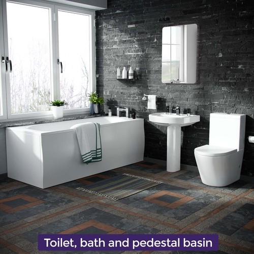 Pedestal basin close - &, coupled