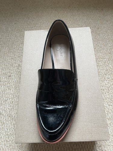 Footglove black patent - m&s,