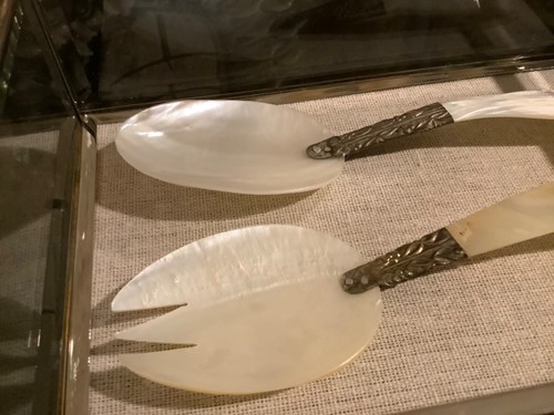 Vintage shell spoon and - vintage,