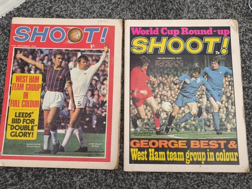 Vintage shoot football - shoot!,