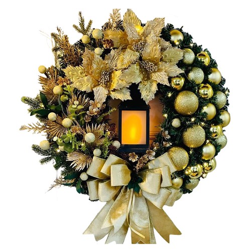 Christmas lighting wreath - lighting,