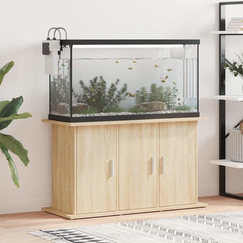 Modern wooden aquarium - modern, 1m