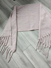 Jeff And Co Polyester Shawl, Large Scarf, Wrap, In Pastel Pink, One Size 