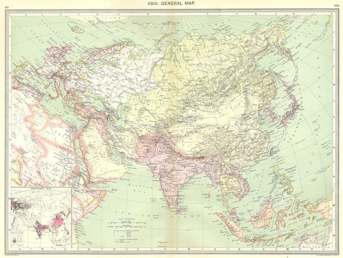 Asia general map - asia., map;