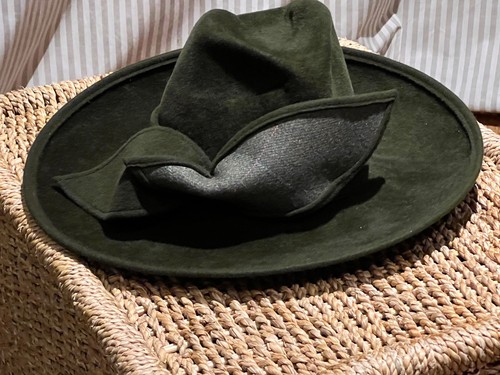 Joules large dark green felt - dark,