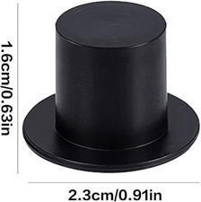 1 Black Small Plastic Top Hat