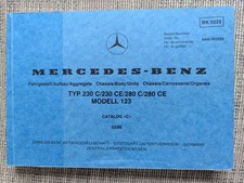Parts Catalogue Mercedes-Benz C123 230 C/280 C/280 CE / Coupe version of W123