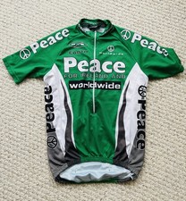 Cannondale Saeco Peace For Ireland Worldwide Green Bike Cycling Team Jersey Sz.L