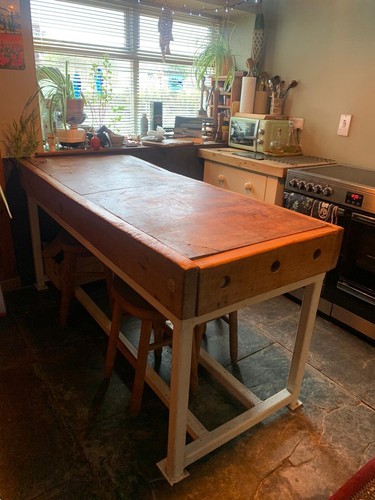 Butchers block antique foot - block,