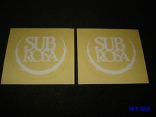 2 AUTHENTIC SUBROSA WHITE BMX