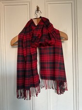 Zara Man Mens scarf navy & red