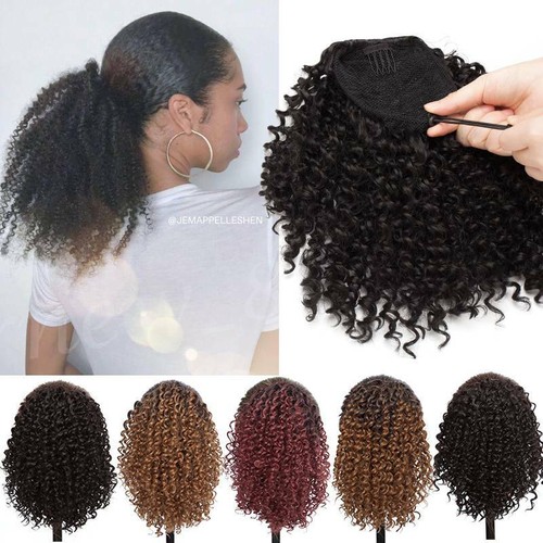 Afro puff drawstring - afro,