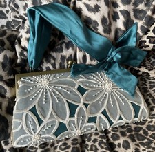 Coast blue teal floral  handbag ideal for special occasion Beautiful