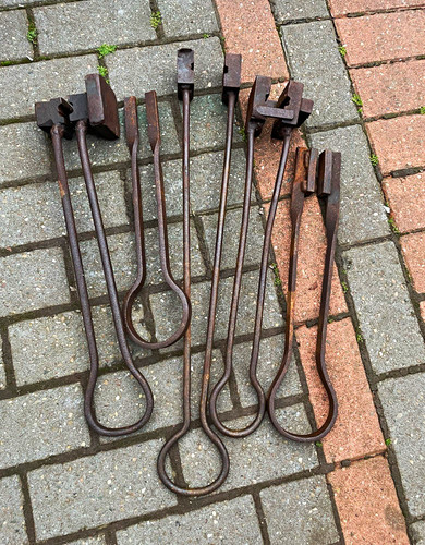 Heavy steel blacksmith forge - blacksmith,