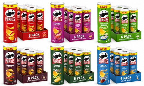 Pringles crisps salt vinegar - crisps,