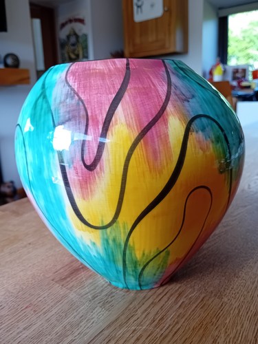 West german pottery vase 16cm - german,