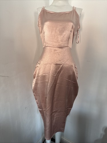 Rage size blush satin - size, wrap