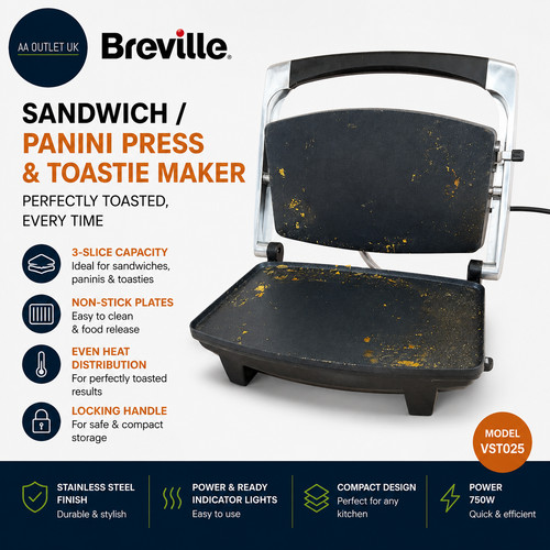 Breville sandwich panini press - breville, sandwich/panini