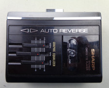 Sharp JC-202 Personal Cassette Tape Player with  Auto Reverse