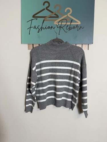 Primark grey and white striped - and,