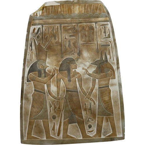 Egyptian art carving plaque - art,