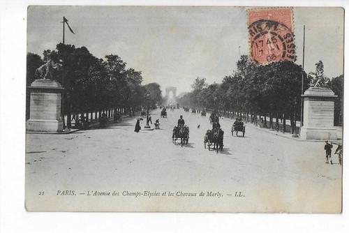 Paris avenue the champs - of,