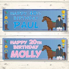 2 PERSONALISED HORSE JOCKEY