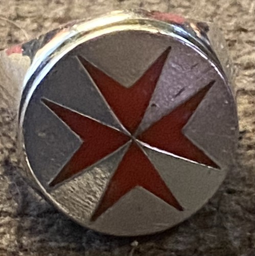 Maltese iron cross ring approx - iron,